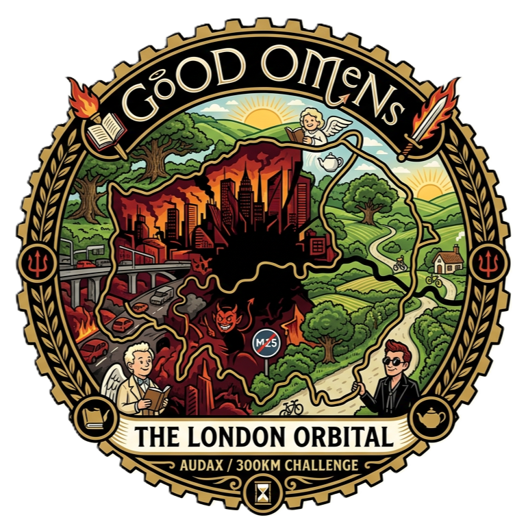 Good Omens Audax logo