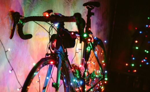 Christmas cycling social image